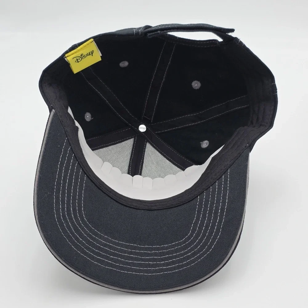 Disney Parks Strapback Hat Adult Black‎ Script Logo Embroidered Adjustable Cap